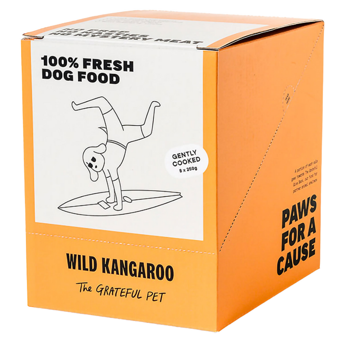 The Grateful Pet Gently Cooked Wild Kangaroo Dog Food (FROZEN)