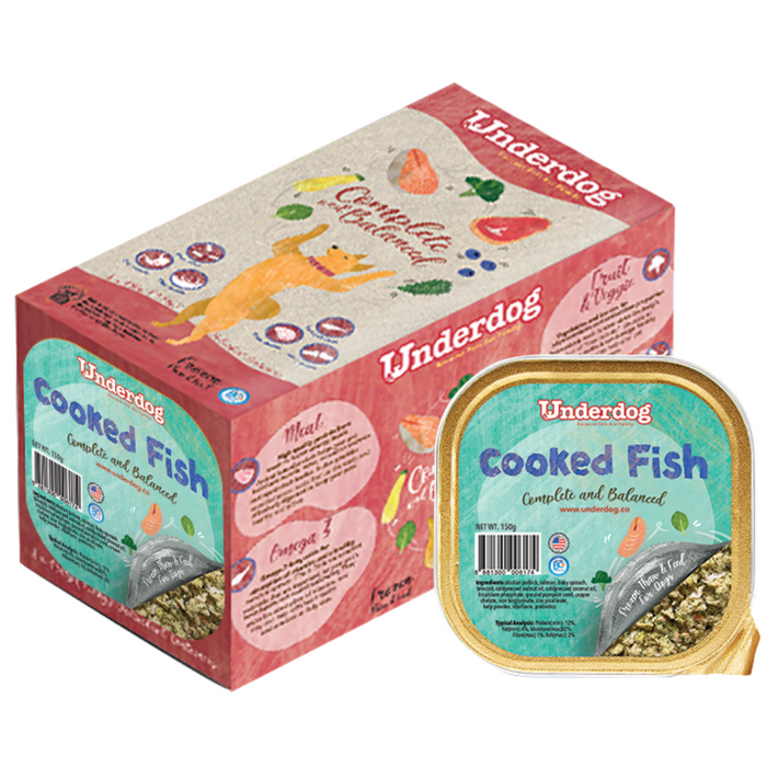 Underdog Complete & Balanced Cooked Fish Recipe For Dogs (FROZEN)