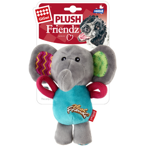 GiGwi Plush Friendz Elephant With Squeaker Plush Toy For Dogs