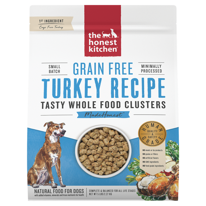 15% OFF: The Honest Kitchen Tasty Whole Food Clusters Grain Free Turkey Recipe Dog Food