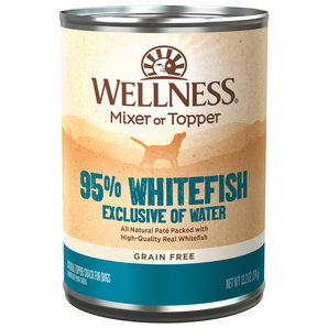 20% OFF: Wellness Grain-Free Ninety-Five Percent Whitefish Mixer/Topper Wet Dog Food
