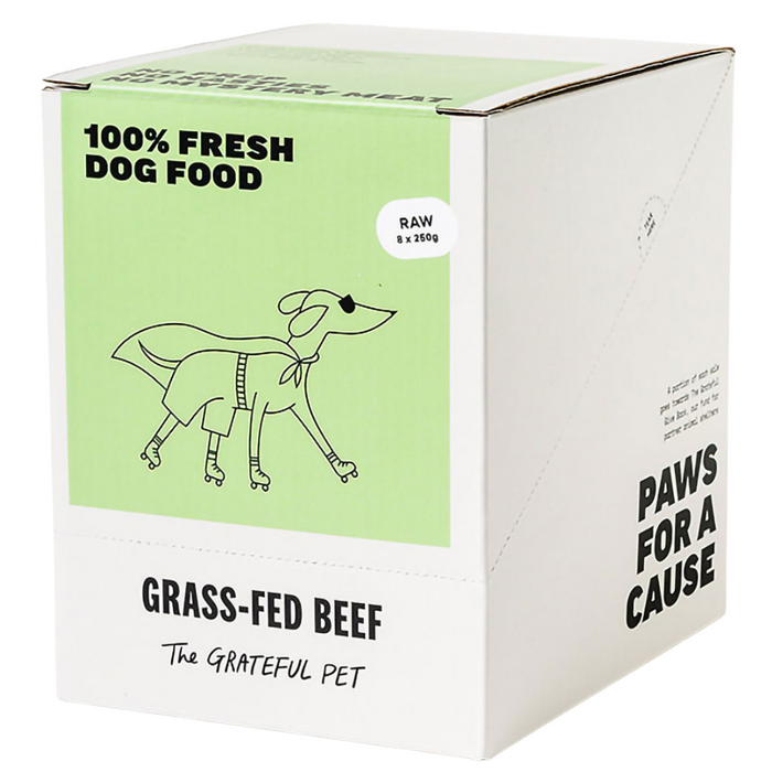 The Grateful Pet Raw Grass-Fed Beef Dog Food (FROZEN)