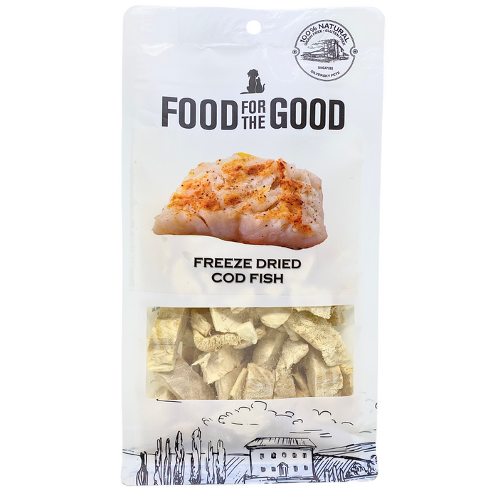 25% OFF: Food For The Good Freeze Dried Cod Fish Treats For Dogs & Cats