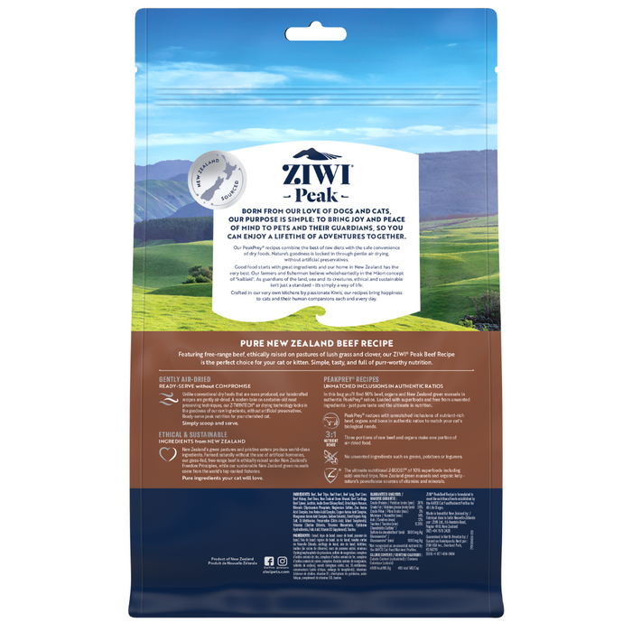 20% OFF: Ziwi Peak Air Dried Beef Recipe Dry Cat Food