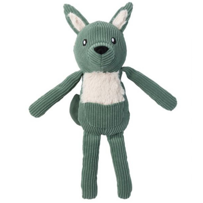 15% OFF: FuzzYard LIFE Myrtle Green Kangaroo Plush Dog Toy
