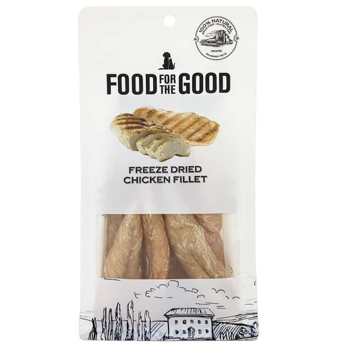 25% OFF: Food For The Good Freeze Dried Chicken Fillet Treats For Dogs & Cats
