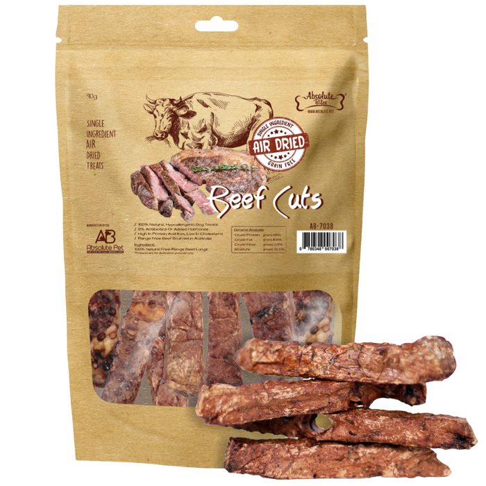 35% OFF: Absolute Bites Air Dried Beef Cuts Treats For Dogs
