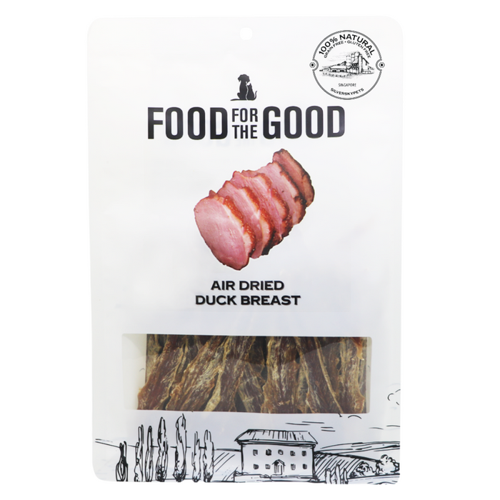 25% OFF: Food For The Good Air Dried Duck Breast Treats For Dogs & Cats