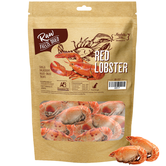 35% OFF: Absolute Bites Freeze Dried Raw Red Lobster Treats For Dogs