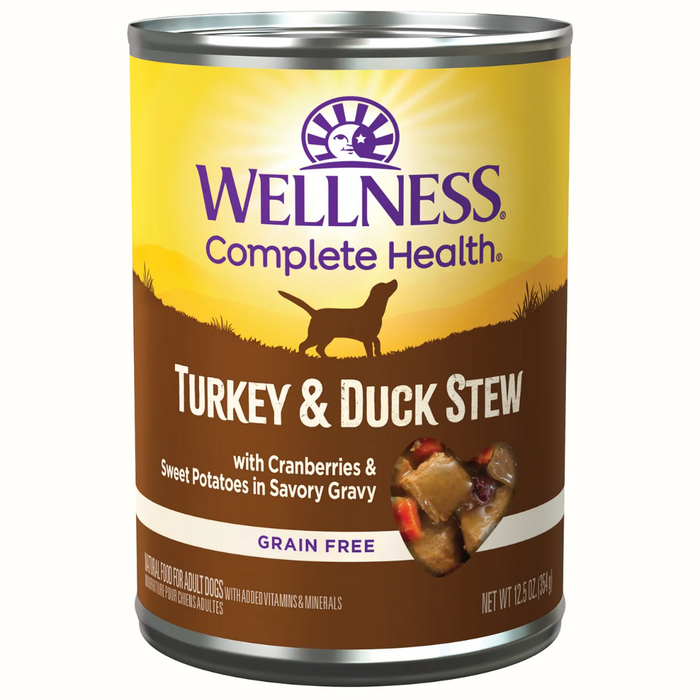 20% OFF: Wellness Complete Health Grain Free Turkey & Duck with Sweet Potatoes & Cranberries Homestyle Stew