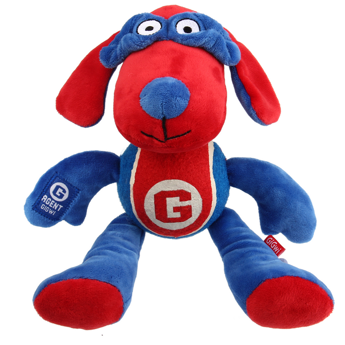 GiGwi Agent Dog Plush Toy With Tennis Ball For Dogs
