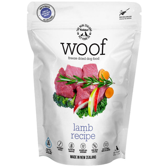30-35% OFF: The NZ Natural Pet Food Co. WOOF Freeze Dried Raw Lamb Recipe Food For Dogs