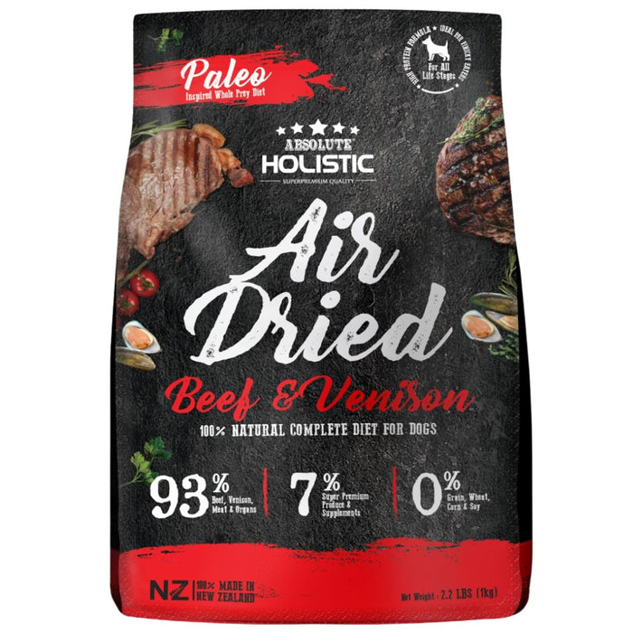 35% OFF: Absolute Holistic Air Dried Beef & Venison Food For Dogs