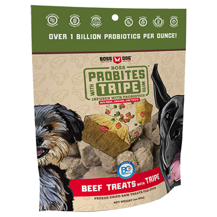 30% OFF: Boss Dog Boss ProBites® Freeze Dried Raw Beef Treats With Tripe