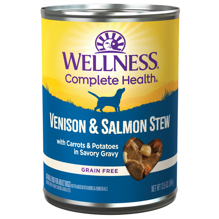 20% OFF: Wellness Venison & Salmon Stew Wet Dog Food