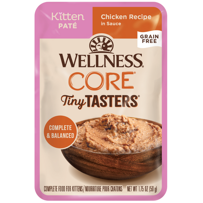 20% OFF: Wellness CORE® Tiny Tasters™ Kitten Pate Chicken Recipe In Sauce Wet Cat Food