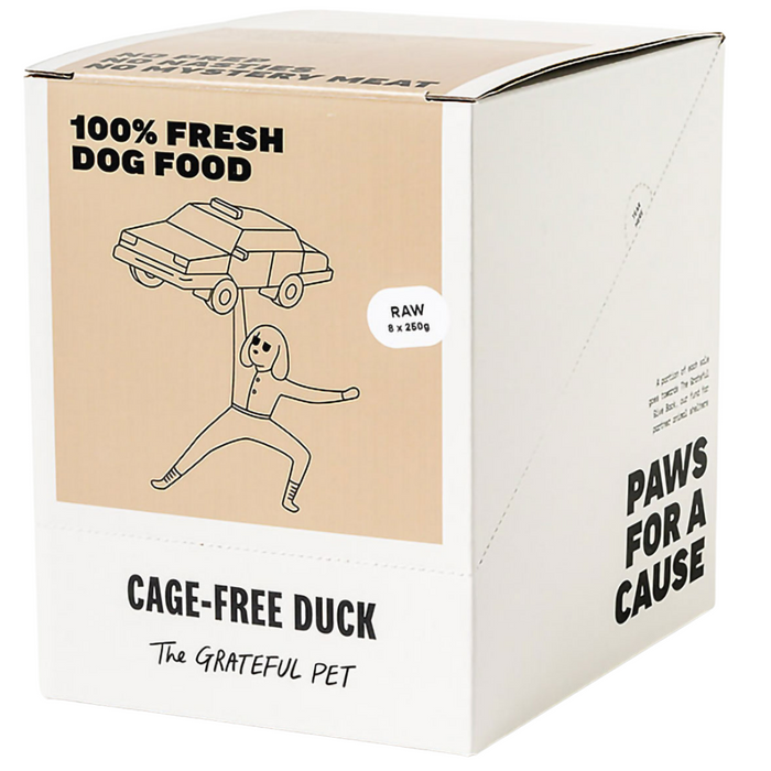 The Grateful Pet Raw Cage-Free Duck Dog Food (FROZEN)