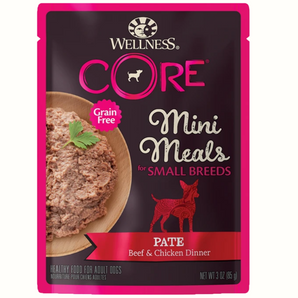 20% OFF: Wellness CORE Grain-Free Small Breed Pâté Beef & Chicken Wet Dog Food