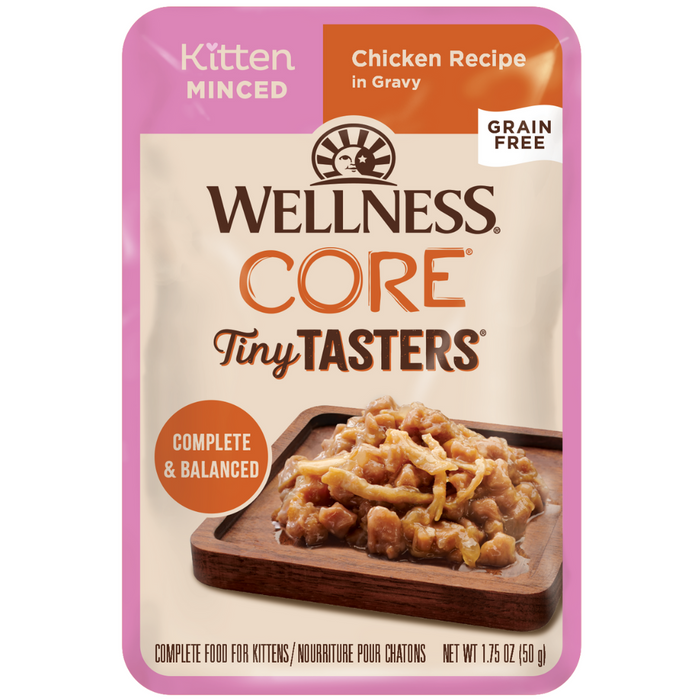 20% OFF: Wellness CORE® Tiny Tasters™ Kitten Minced Chicken Recipe In Gravy Wet Cat Food