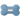 15% OFF: FuzzYard LIFE French Blue Bone Plush Dog Toy