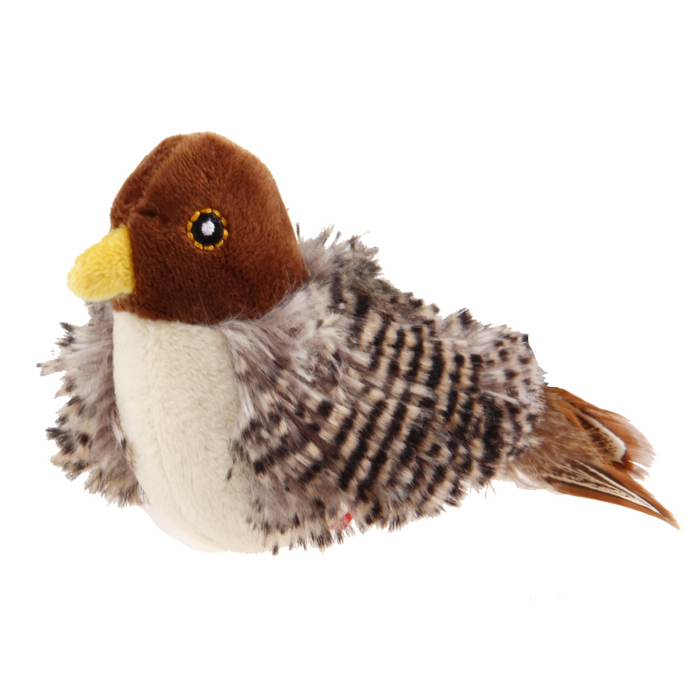 GiGwi Melody Chaser Bird With Sound Chip Plush/Feather Toy For Cats