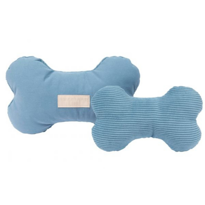 15% OFF: FuzzYard LIFE French Blue Bone Plush Dog Toy