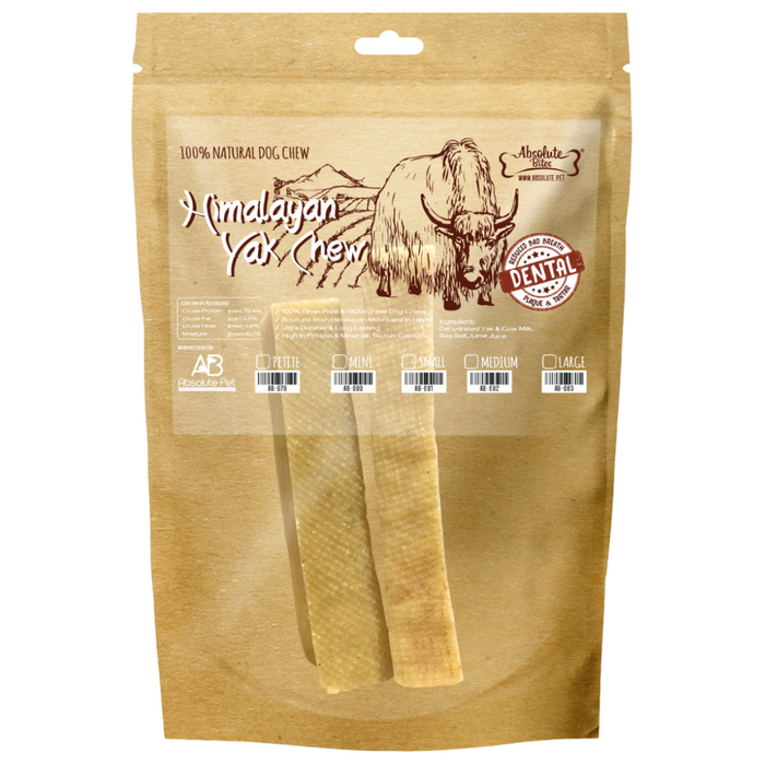 30% OFF: Absolute Bites Medium Himalayan Yak Chew Treats For Dogs