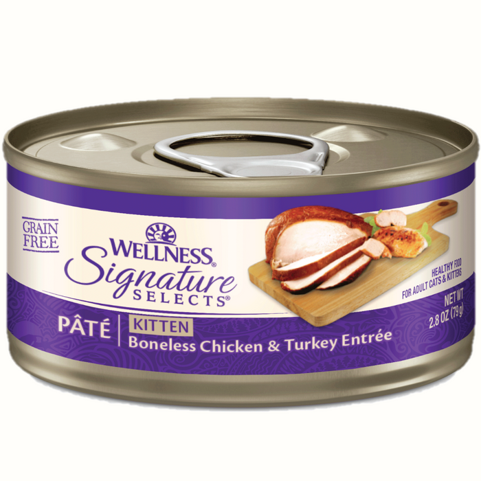 20% OFF: Wellness Signature Selects Grain Free Paté Kitten Chicken & Turkey Entrée Wet Cat Food