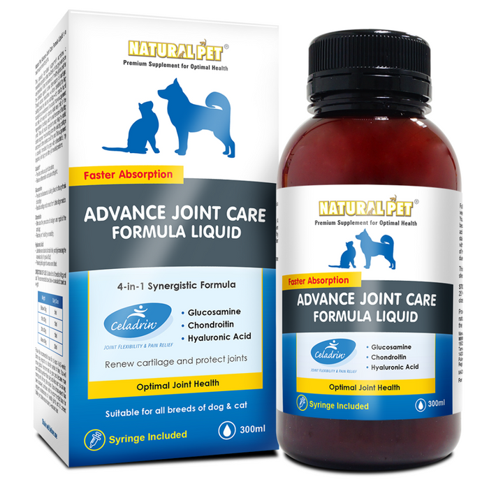 15% OFF: Natural Pet Advanced Joint Care Formula Liquid Supplement For Dogs & Cats