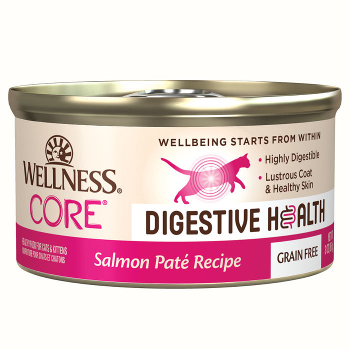 20% OFF: Wellness CORE Digestive Health Salmon Paté Recipe Wet Cat Food