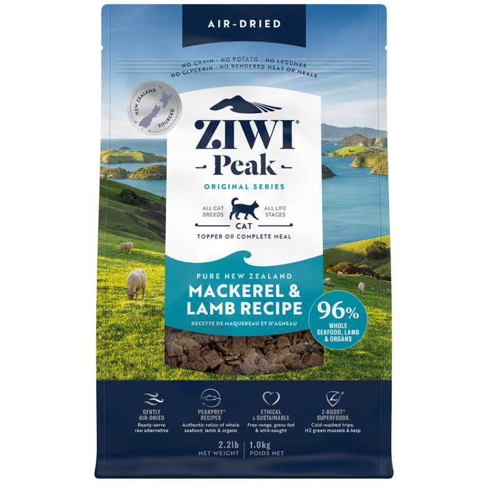 20% OFF: Ziwi Peak Air Dried Mackerel & Lamb Recipe Dry Cat Food