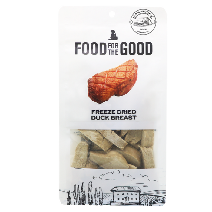 25% OFF: Food For The Good Freeze Dried Duck Breast Treats For Dogs & Cats
