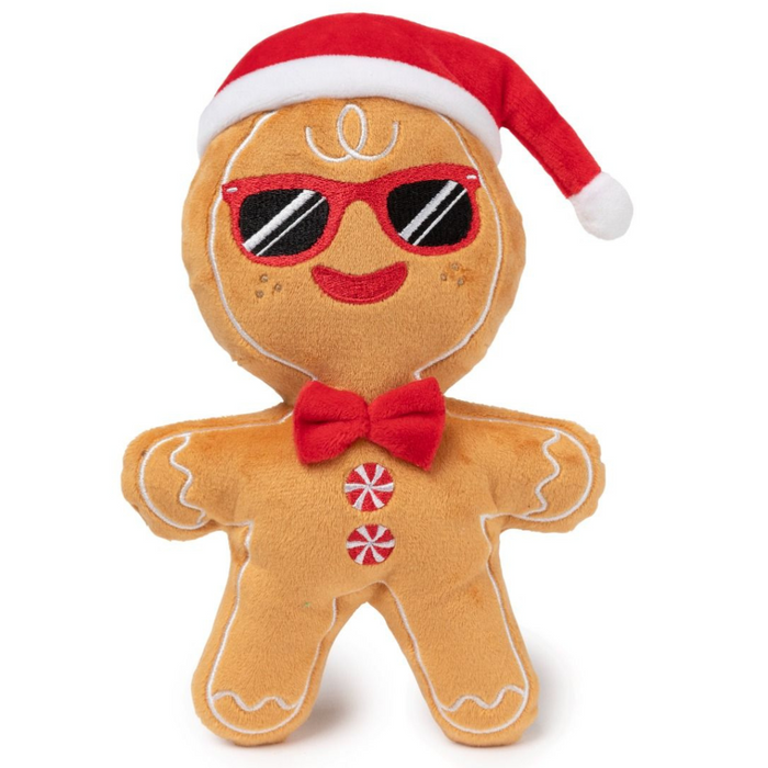 CHRISTMAS 15 OFF FuzzYard Mr Gingerbread Plush Dog Toy