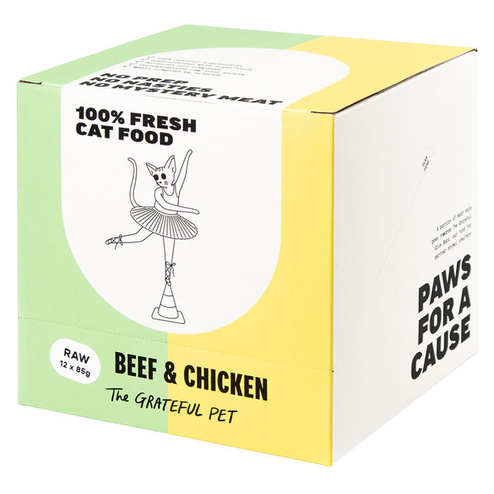 [PAWSOME SALE] 15% OFF: The Grateful Pet Raw Beef & Chicken Cat Food (FROZEN)