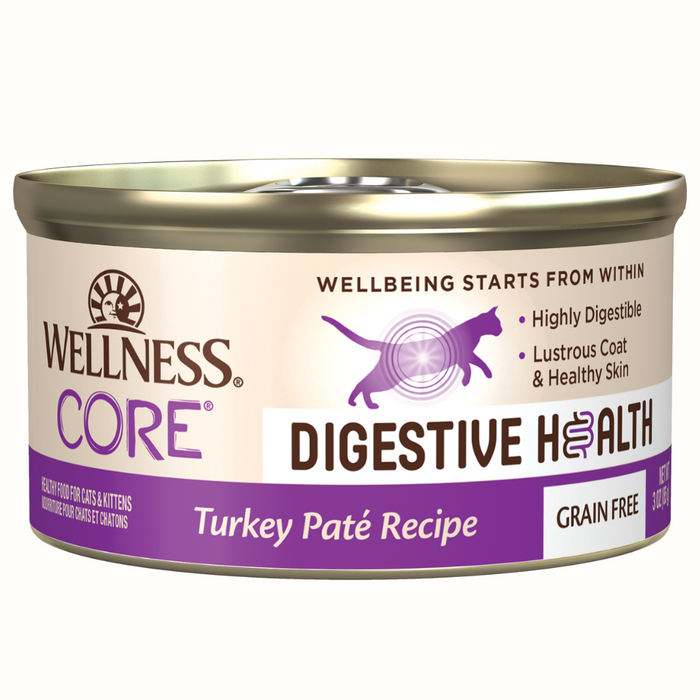 20% OFF: Wellness CORE Digestive Health Turkey Paté Recipe Wet Cat Food