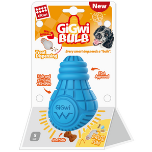 GiGwi Bulb Treat Dispenser Rubber Toy For Dogs