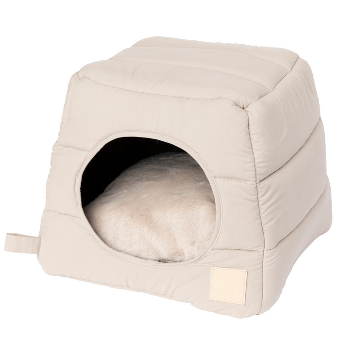 15% OFF: FuzzYard LIFE Sandstone Cubby Cat Bed