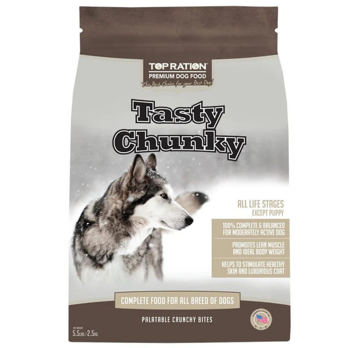 20% OFF: Top Ration Tasty Chunky Dry Dog Food