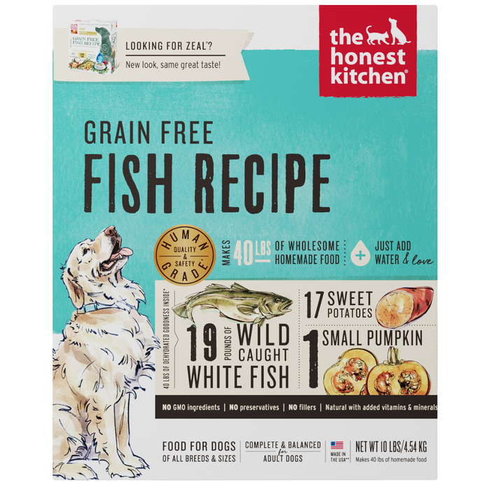 15% OFF: The Honest Kitchen Dehydrated Grain Free Fish Recipe Dog Food (Zeal)