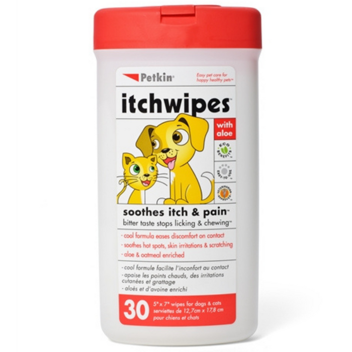 20% OFF: Petkin Itch Wipes For Pets (30Pcs)