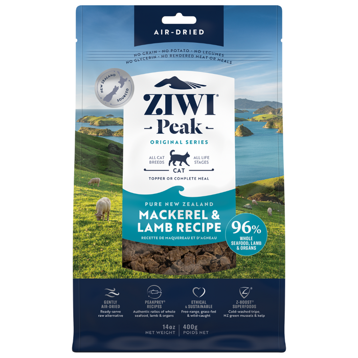 20% OFF: Ziwi Peak Air Dried Mackerel & Lamb Recipe Dry Cat Food