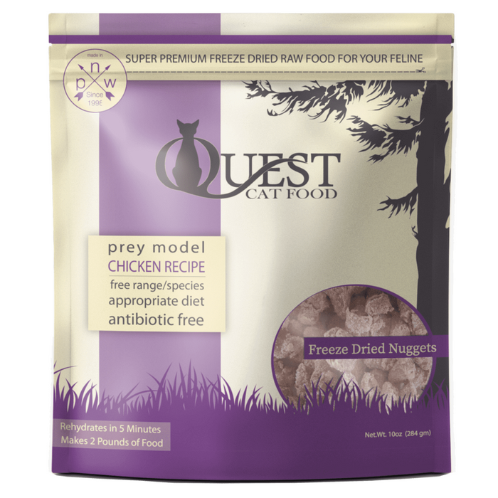 [PAWSOME BUNDLE] 3 FOR $119.70: Steve's Real Food QUEST Freeze-Dried Raw Beef/Chicken/Pork Diet Cat Food