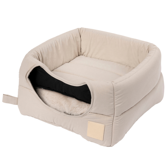 15% OFF: FuzzYard LIFE Sandstone Cubby Cat Bed