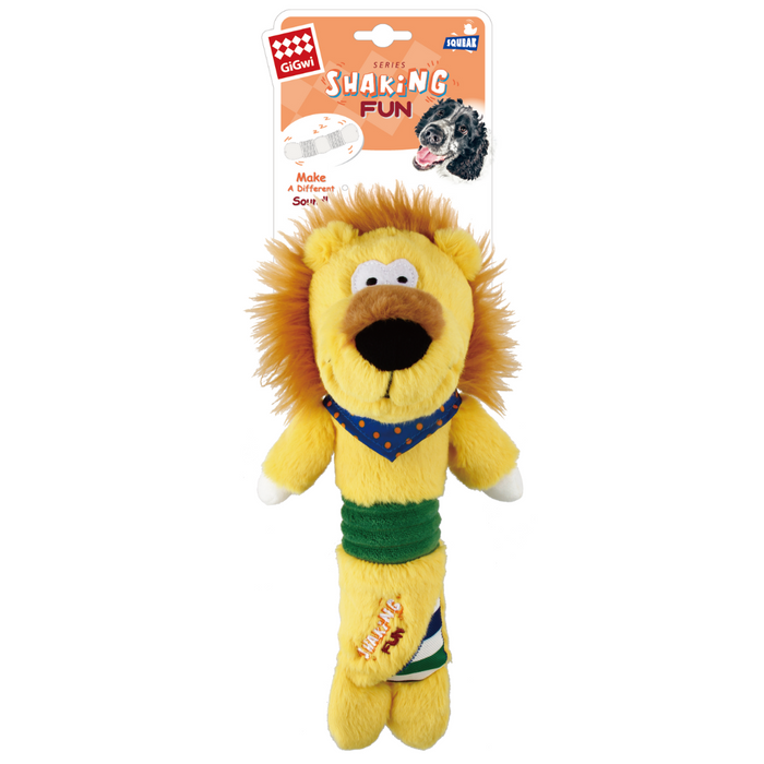 GiGwi Shaking Fun Lion With Squeaker Plush Toy For Dogs