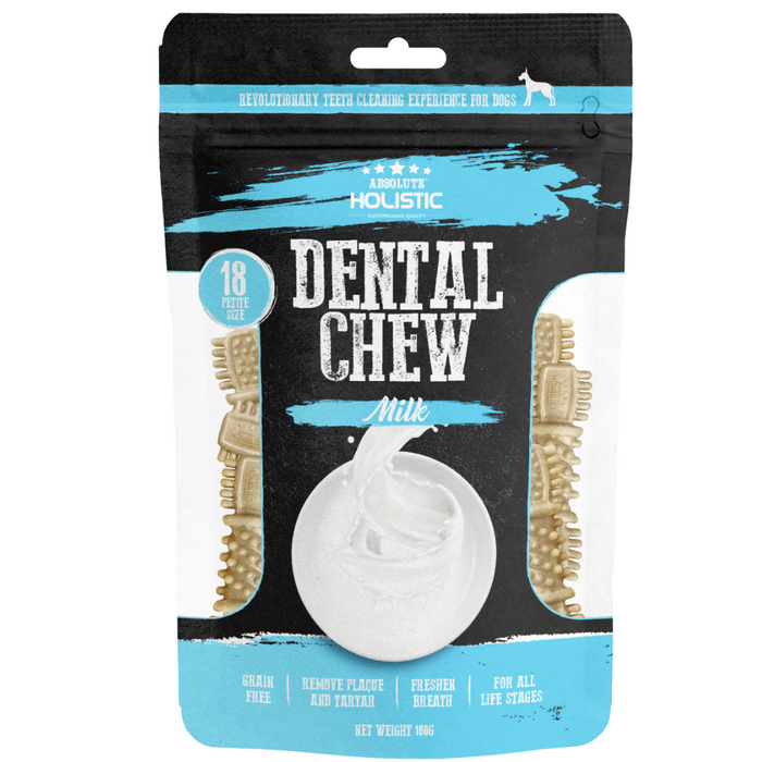 40% OFF: Absolute Holistic Milk Dental Chews Value Pack For Dogs