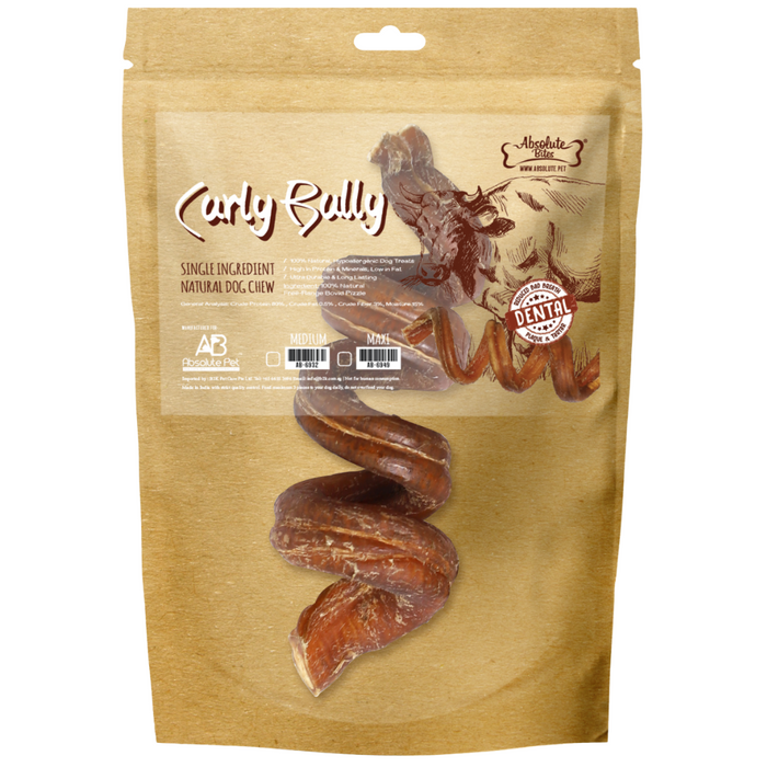 30% OFF: Absolute Bites Maxi Curly Bully Chews For Dogs
