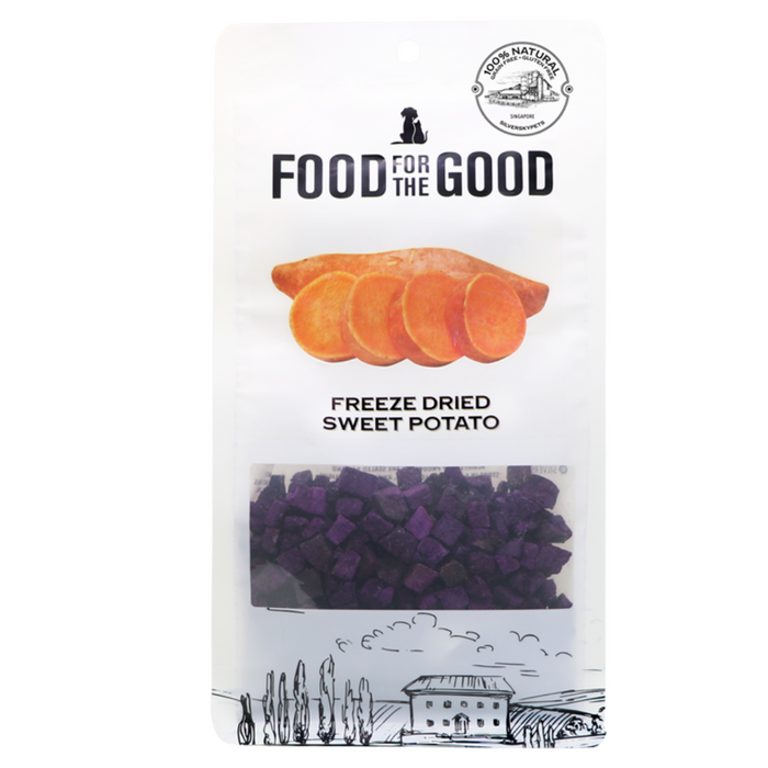 25% OFF: Food For The Good Freeze Dried Purple Sweet Potato Treats For Dogs & Cats