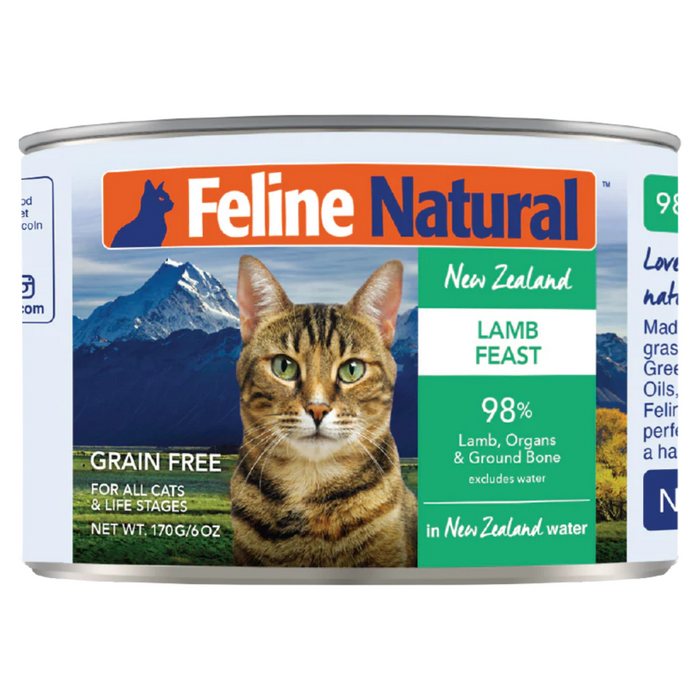Feline Natural Grain Free Lamb Feast Wet Cat Food (12 Cans)