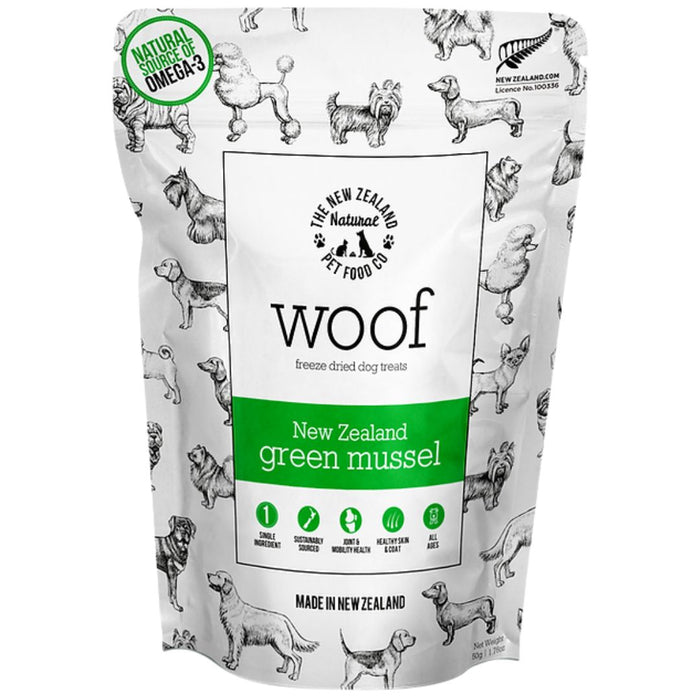 35% OFF: The NZ Natural Pet Food Co. WOOF Freeze Dried Green Lipped Mussels Treats For Dogs