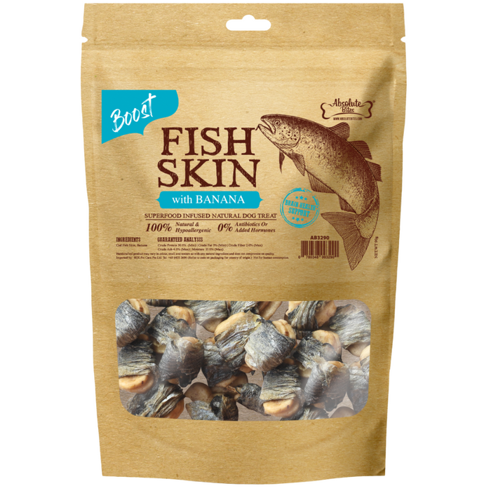 35% OFF: Absolute Bites Fish Skin with Banana Treats For Dogs